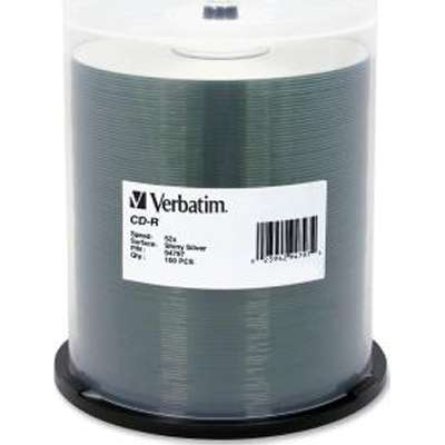 Verbatim CD-R 52X 80-Minute 700MB Shiny Silver *100-Pack Spindle*