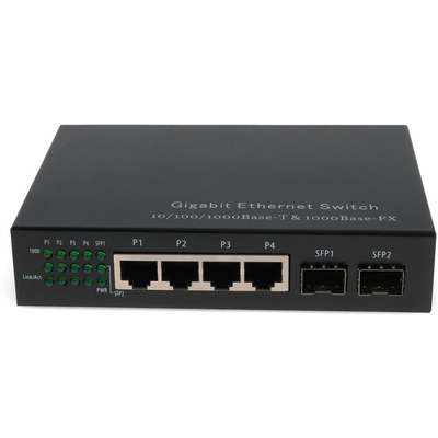 AddOn Ao-Ges-42-S 4 Port Unmanaged 10/100/1000 2SFP Gbe