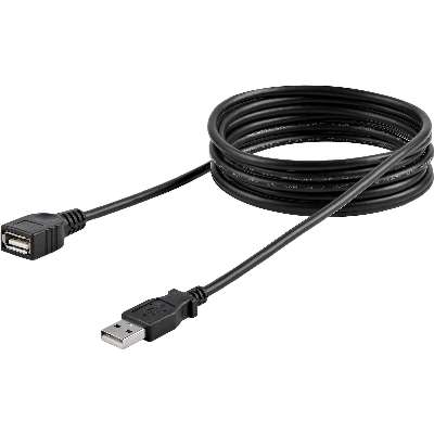 StarTech.com 6 ft Black USB 2.0 Extension Cable A to A - M/F