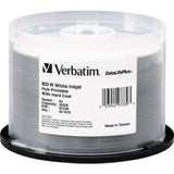 Verbatim BD-R 25GB 16X DataLifePlus White Inkjet Printable Hub Printable - 50-pack Spindle