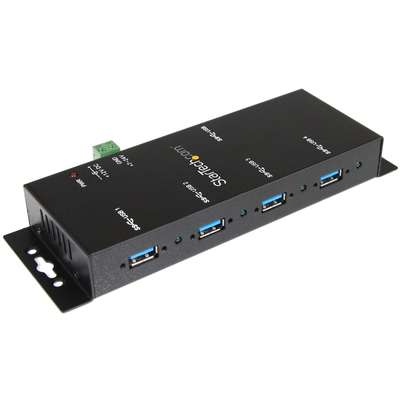 StarTech.com 4-Port Industrial USB 3.0 Hub with ESD Protection - Mountable