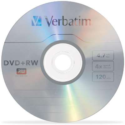 Verbatim DVD+RW 4.7GB 4x Verbatim Branded with Jewel Case *1-Pack*