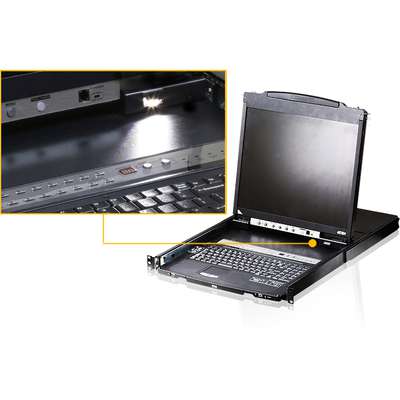 ATEN CL5808N 8-Port 19" Dual Rail LCD KVM