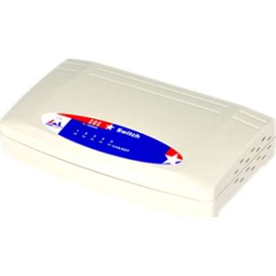 AMER The SD5 Palm-Sized 10/100mbps NWAY Ethernet Switch Is an Excellent Choice for Small