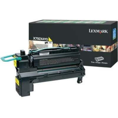 Lexmark Yellow Ink Cartridge for X792 Extra High Yield Return Prog Print TAA