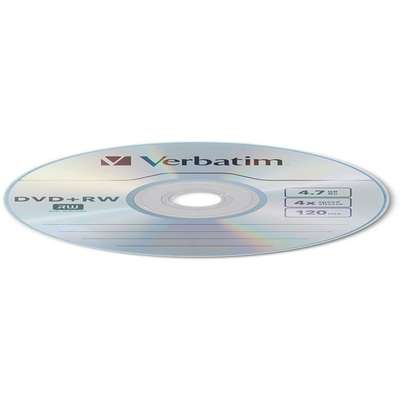 Verbatim DVD+RW 4.7GB 4x with Branded Surface *10-Pack Slim Case*