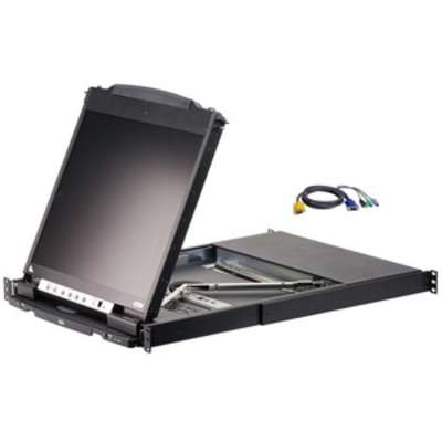 ATEN CL5816NCKIT 16-Port 19" LCD KVM Kit with 16-USB/PS2 Combo KVM Cable