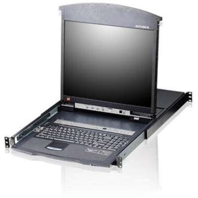 ATEN CL5708N 8-Port 19" Single Rail PS/2-USB LCD KVM