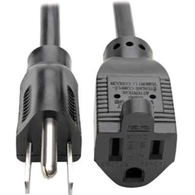 Tripp Lite Computer Power Extension Cord 10A 18AWG 5-15P to 5-15R Black 15ft