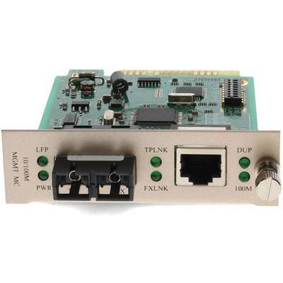 AddOn Media Converter Card 100LX 20K Reach 10/100M 1310NM SMF SC