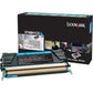 Lexmark Cyan Toner Cartridge for X748 High Yield Return Program