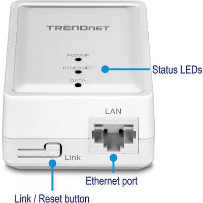 TRENDnet 500 AV Compact Powerline Ethernet Adapter