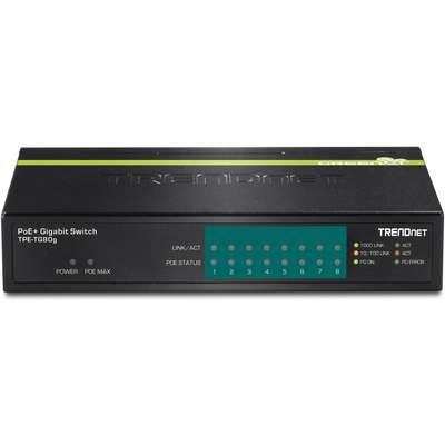 TRENDnet 8-Port Gigabit PoE+ Switch