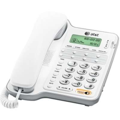 AT&T CL2909 Single Line Speaker with  Caller ID/Call Waiting White