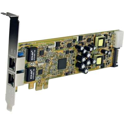 StarTech.com Dual Port Gigabit Ethernet PCIe Network PoE Card - PSE Adapter