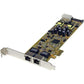 StarTech.com Dual Port Gigabit Ethernet PCIe Network PoE Card - PSE Adapter