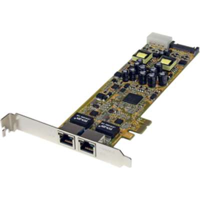 StarTech.com Dual Port Gigabit Ethernet PCIe Network PoE Card - PSE Adapter