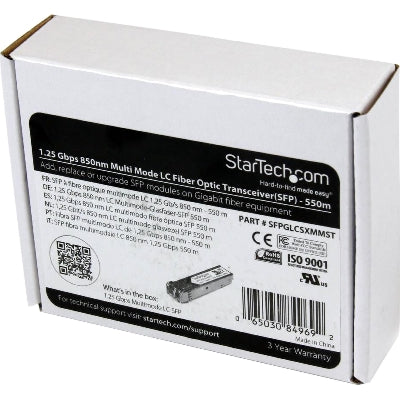 StarTech.com Cisco GLC-SX-MM Compatible SFP - 1GbE MMF Transceiver - 550m