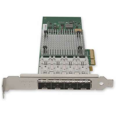 AddOn 10GBS 4 Port SFP+ NIC PCIEX8 4XSFP+ Network Adapter