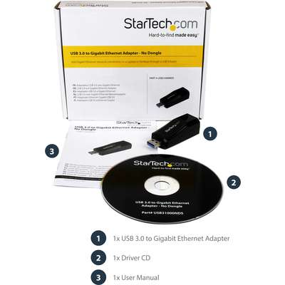 StarTech.com USB 3.0 to Gigabit Ethernet NIC Network Adapter