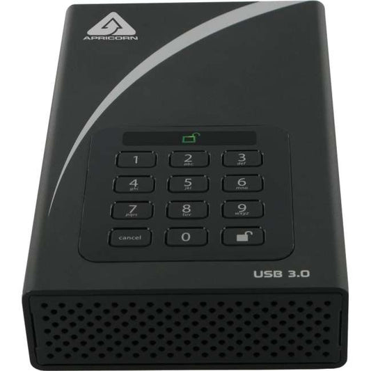 Apricorn 4TB Aegis Padlock DT Secure USB 3.0 256-Bit AES Hardware Desktop Drive