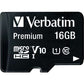 Verbatim 16GB microSDHC Card Class 10 with  Adapter