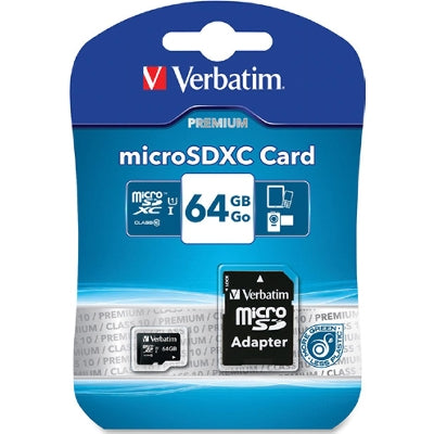 Verbatim 64GB Microsdxc Class 10 Uhs-1 Memory Card