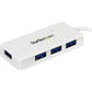 StarTech.com 4 Port Portable SuperSpeed Mini USB 3.0 Hub - White