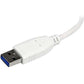 StarTech.com 4 Port Portable SuperSpeed Mini USB 3.0 Hub - White