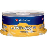 Verbatim DVD+RW 4.7GB 4x Branded Surface *30-Pack Spindle*