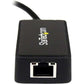 StarTech.com USB 3 Gigabit Ethernet Adapter NIC with  USB Port - Black