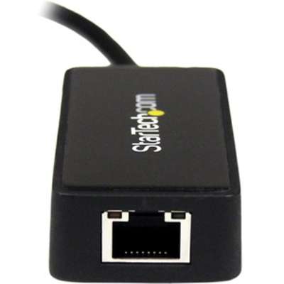 StarTech.com USB 3 Gigabit Ethernet Adapter NIC with  USB Port - Black