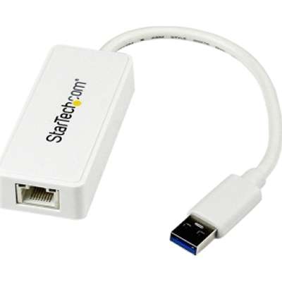 StarTech.com USB 3.0 Ethernet Adapter NIC with  USB Port - White