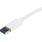 StarTech.com USB 3.0 Ethernet Adapter NIC with  USB Port - White