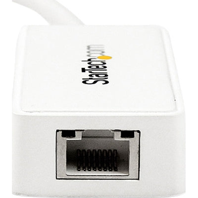 StarTech.com USB 3.0 Ethernet Adapter NIC with  USB Port - White