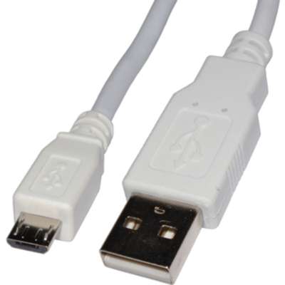 4XEM 3FT White Micro USB to USB Data/Charge Cable F/ Samsung/Kindle