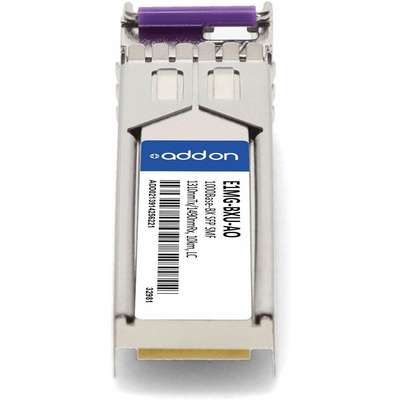 AddOn 1000BASE-BX SFP SMF F/Brocade 1310NMTX/1490NMRX 10KM LC 100% Comp