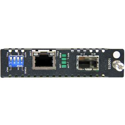 StarTech.com Gigabit Ethernet Fiber Media Converter Card Module with  Open SFP