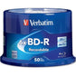 Verbatim BD-R 25GB 6x with Branded Surface *50-Pack Spindle*