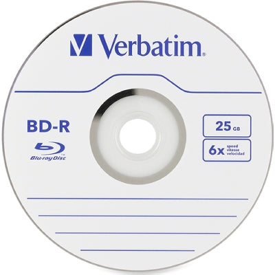 Verbatim BD-R 25GB 6x with Branded Surface *50-Pack Spindle*