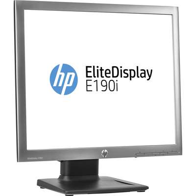 HP EliteDisplay E190i 18.9" LED Backlit Monitor T/H/S/P adjustment VGA/DVI/DP