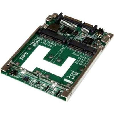 StarTech.com Dual MSATA SSD to 2.5" SATA RAID Adapter Converterr