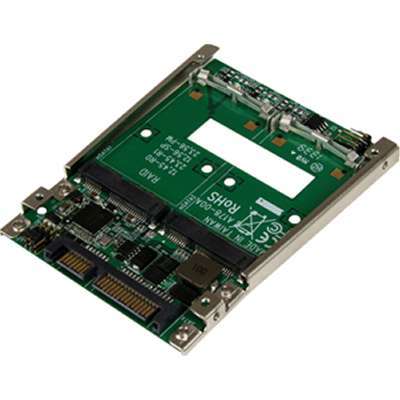 StarTech.com Dual MSATA SSD to 2.5" SATA RAID Adapter Converterr