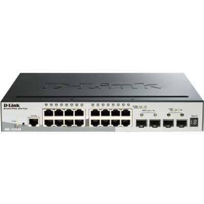 D-Link Systems DGS-1510-20 20-Port Gigabit Stackable SmartPro Switch with  2 SFP and 2 10Gbe SFP+
