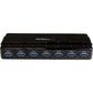 StarTech.com 7 Port SuperSpeed USB 3.0 Hub - Desktop USB Hub with Adapter