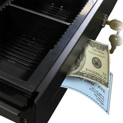 Adesso 13" POS Cash Drawer With Removable Cash Tray