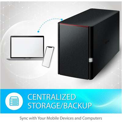 Buffalo Technology 8TB LinkStation 220 Personal Cloud Storage NAS Drive