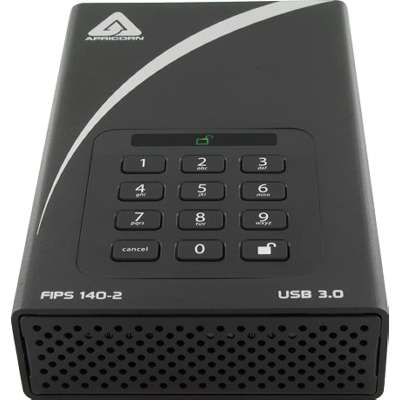 Apricorn 4TB Aegis Padlock DT Secure USB 3.0 256-Bit AES Hardware Encrypt Fips