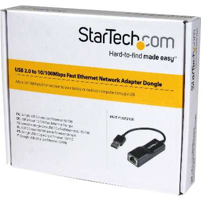 StarTech.com USB 2.0 to 10/100 Mbps Ethernet Network Adapter Dongle