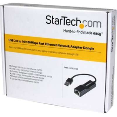 StarTech.com USB 2.0 to 10/100 Mbps Ethernet Network Adapter Dongle